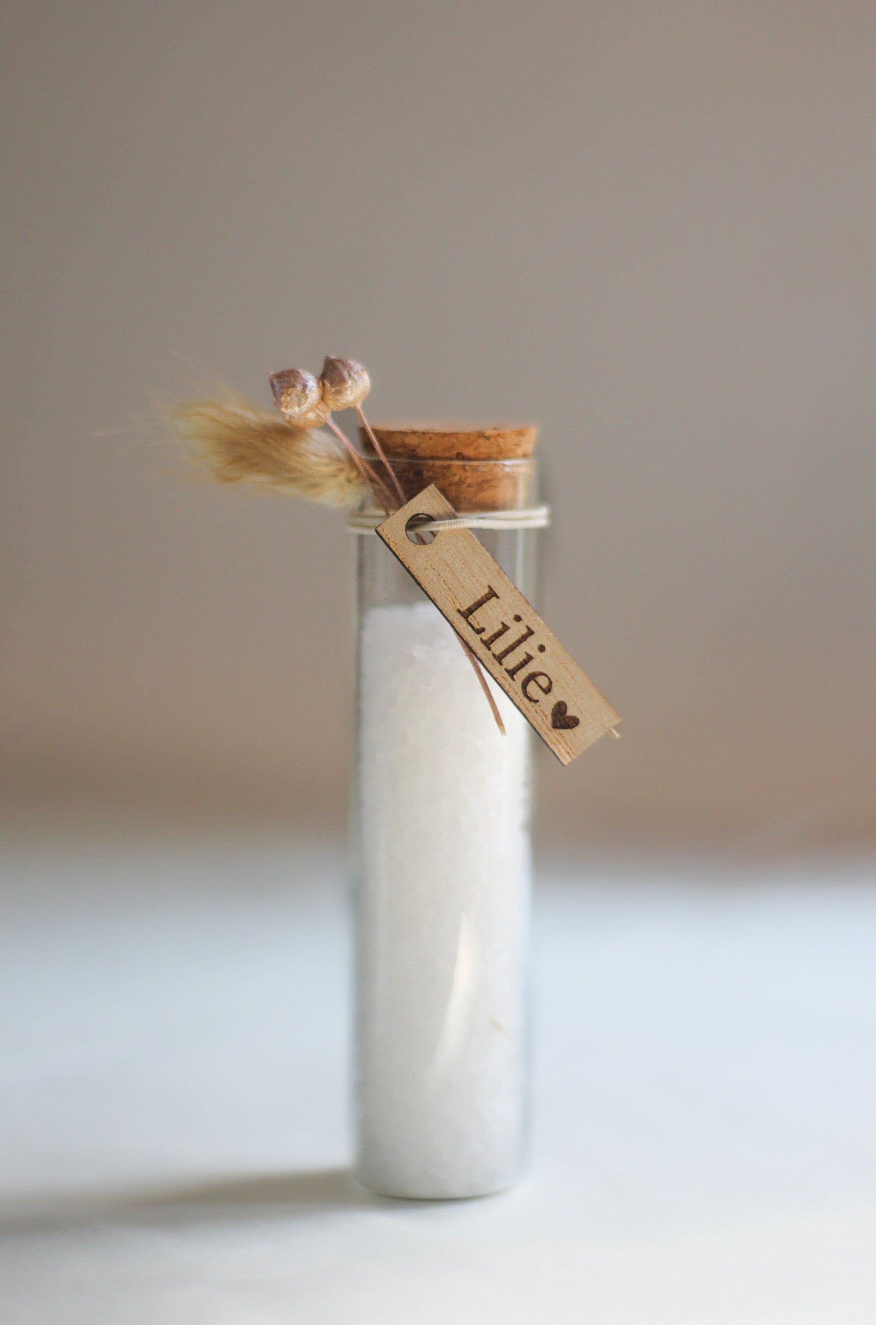 proefbuisje met kurkstop