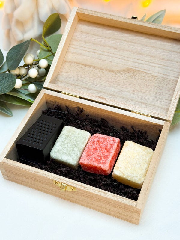 Gepersonaliseerde cadeaudoos met aromablokjes
