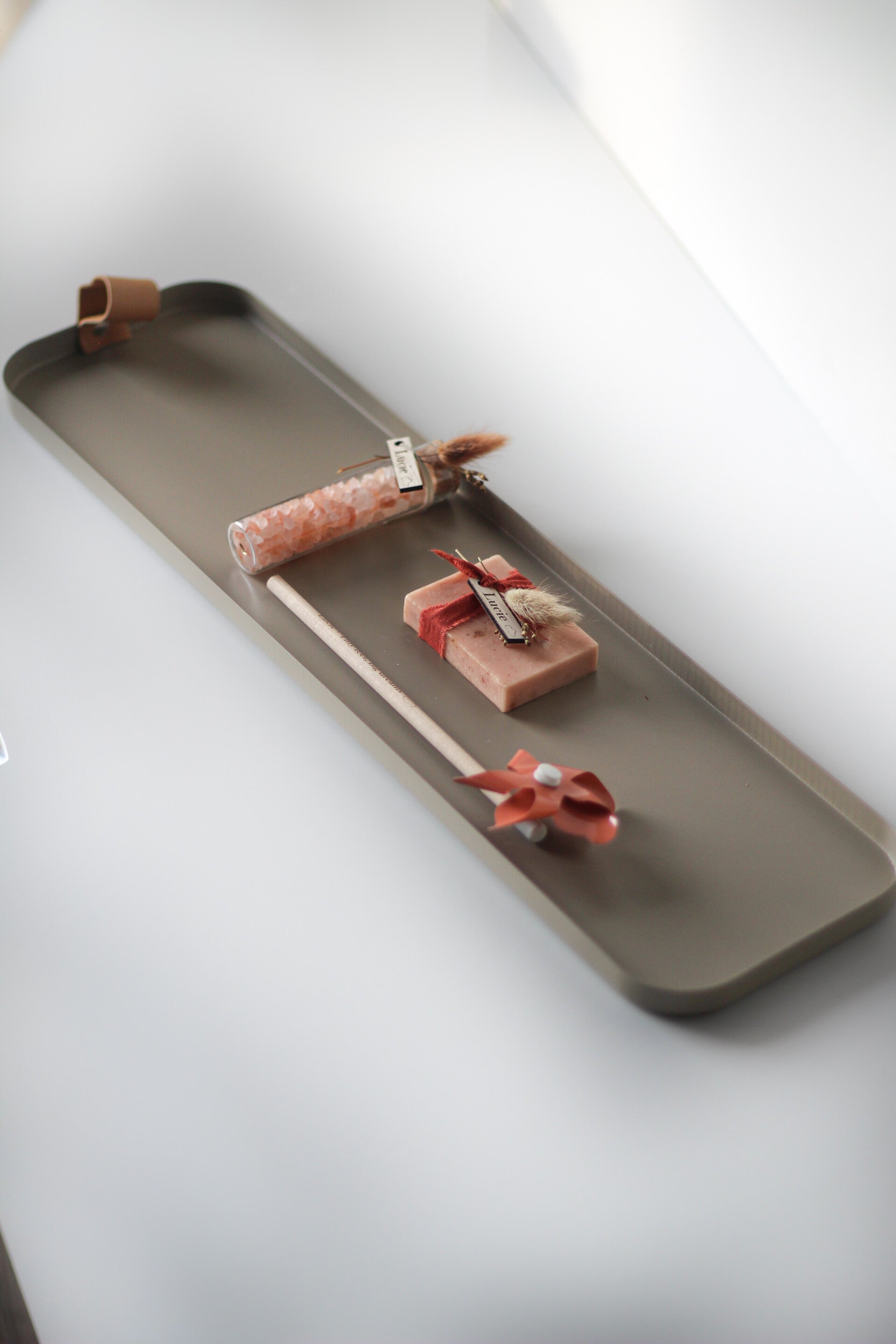 taupe tray 49cm x 13cm