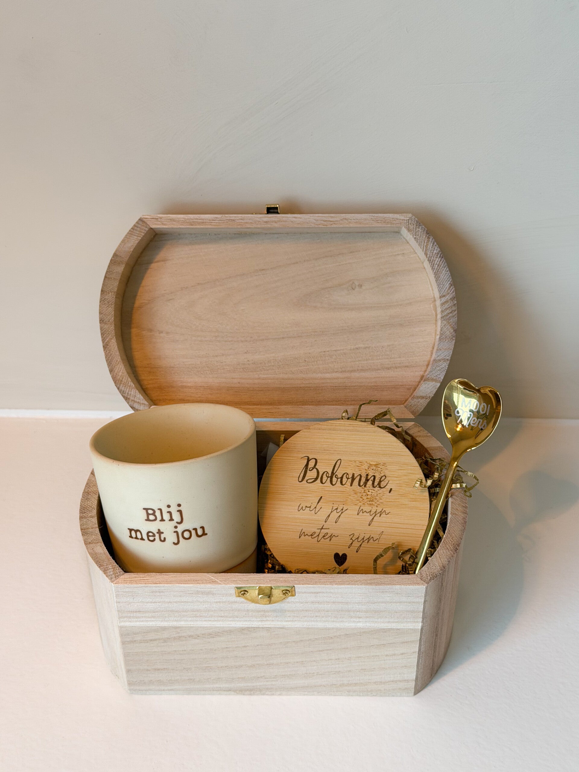 Cadeauset mok  - Wil je mijn meter of peter zijn?