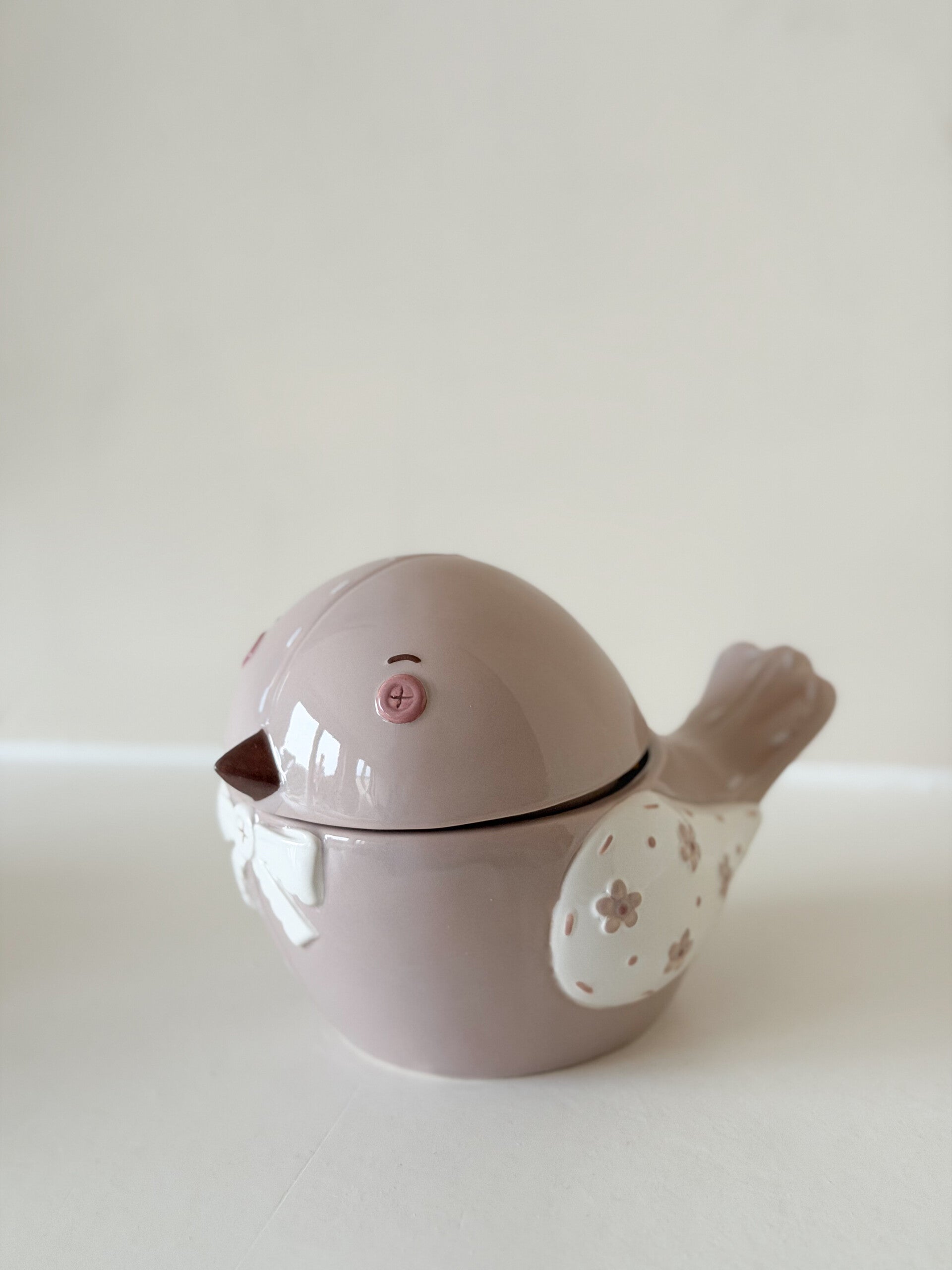 opbergpotje vogeltje in aardetinten