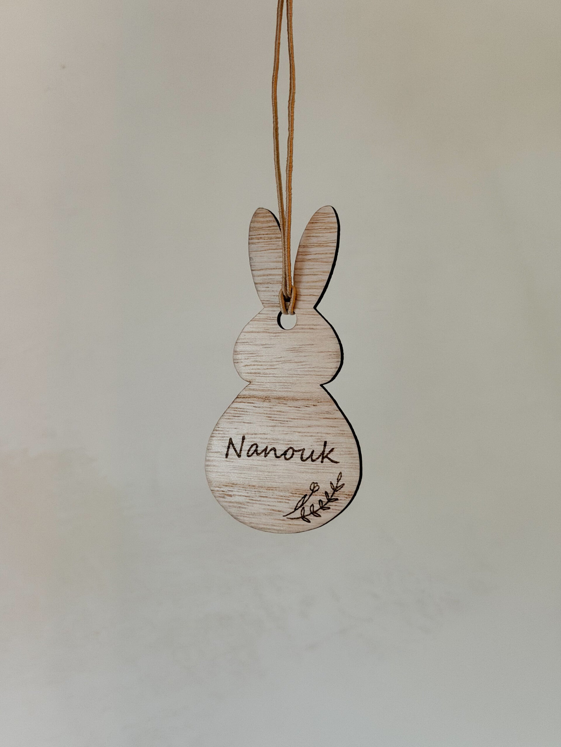 gepersonaliseerde paashanger - konijn