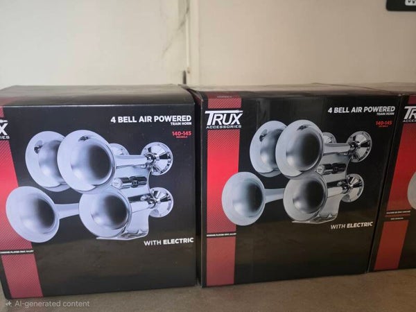 4 Bell Train Horn Trux Brand