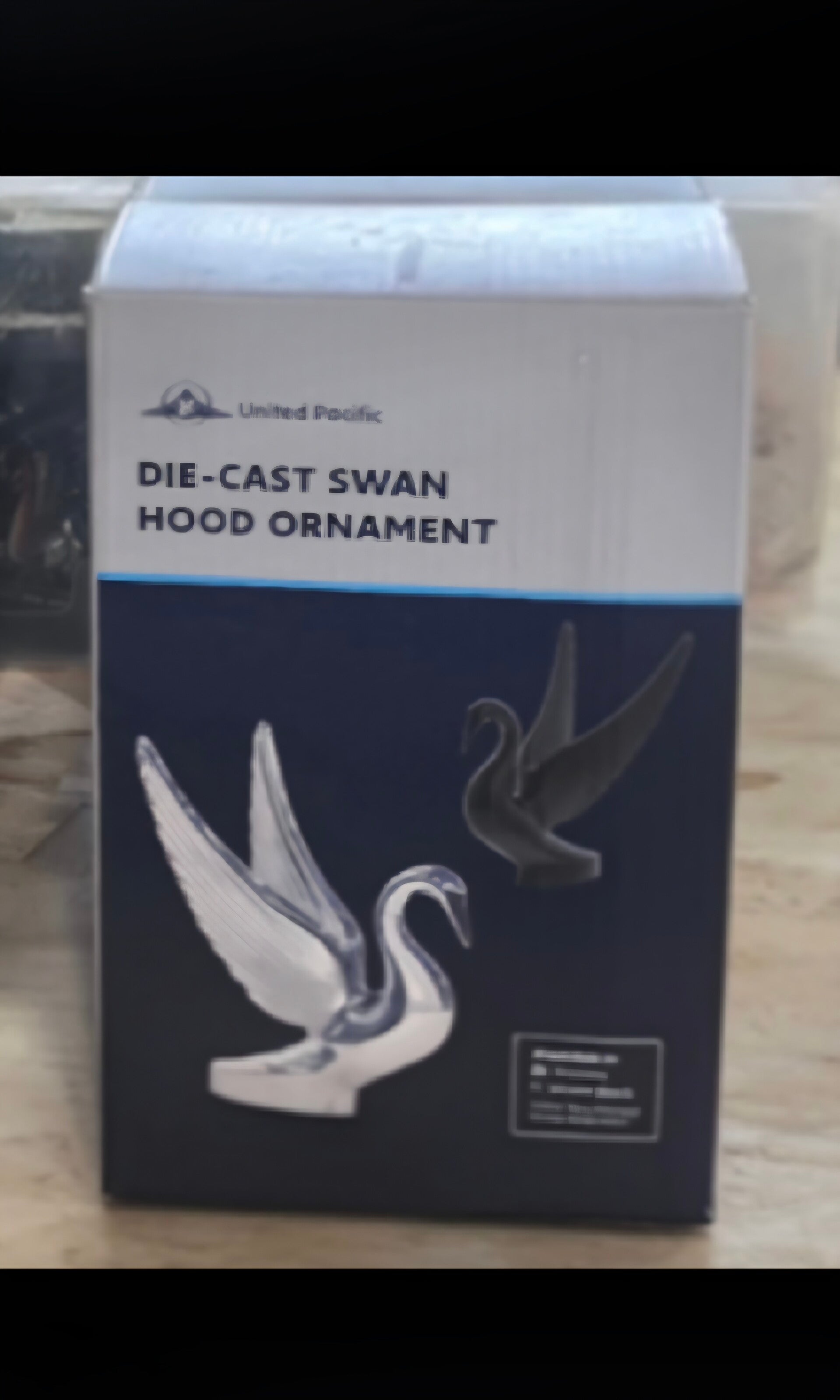 Black Swan Hood Ornament Black