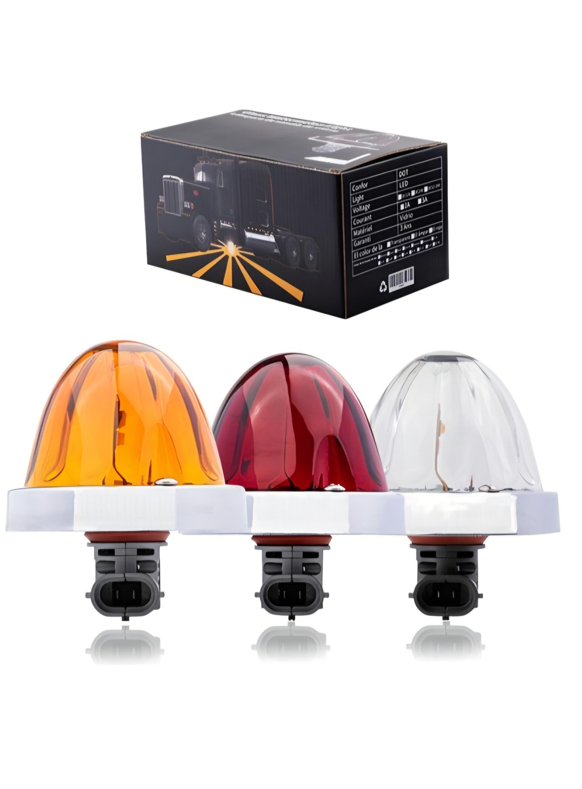 Glass Water Melon Dual Color Amber-Blue