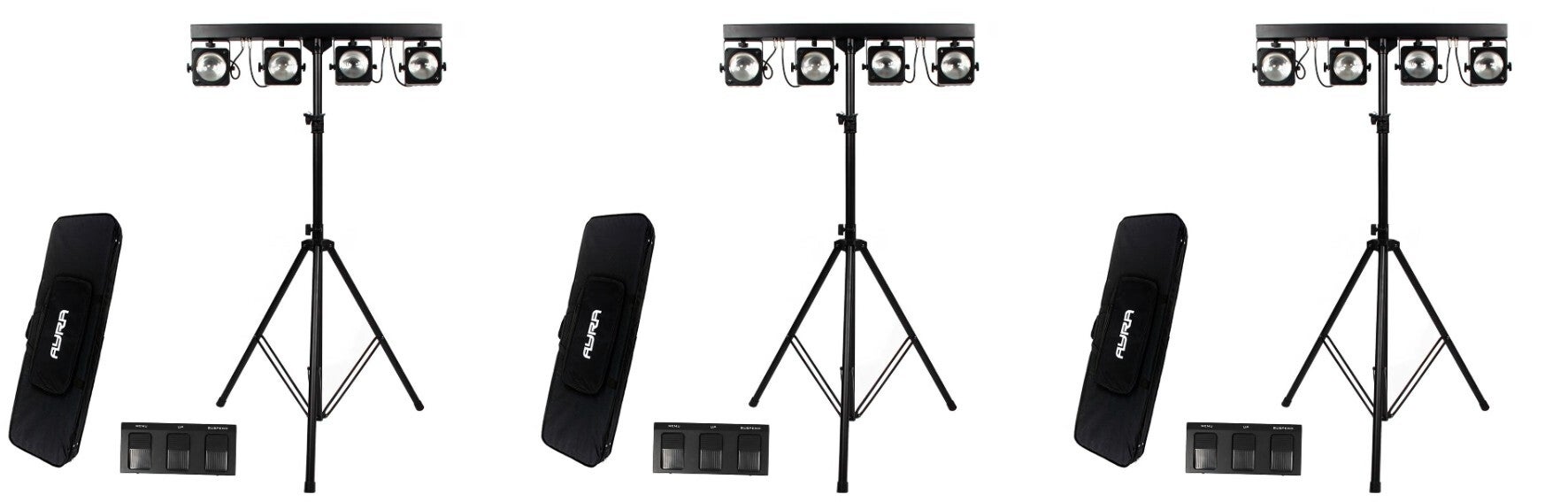 Lichtset 6 3 x COB Fourbar