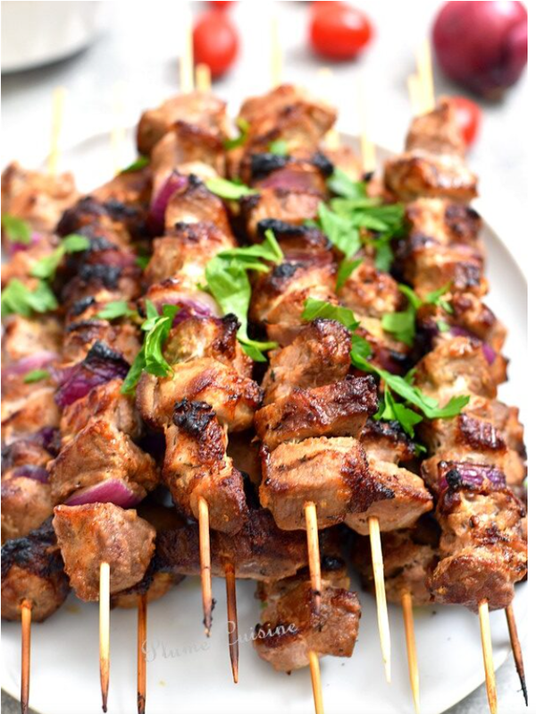 Brochette Oignons Sur Grill Artisanale
