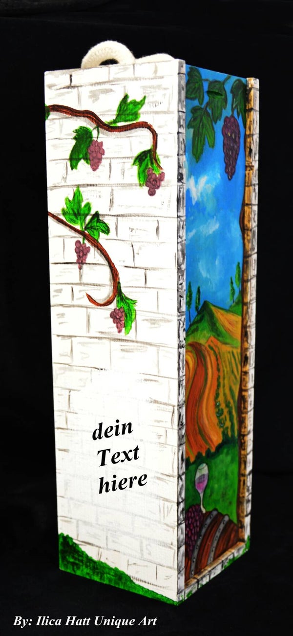 Holz Wein Box-personalisierbar
