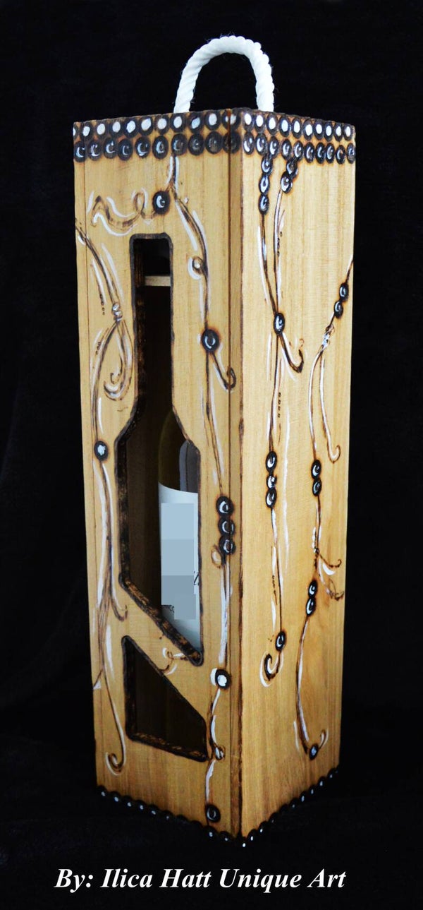 Indian Girl Holz Wein Box