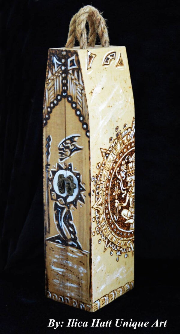 Aztec Holz Wein Box