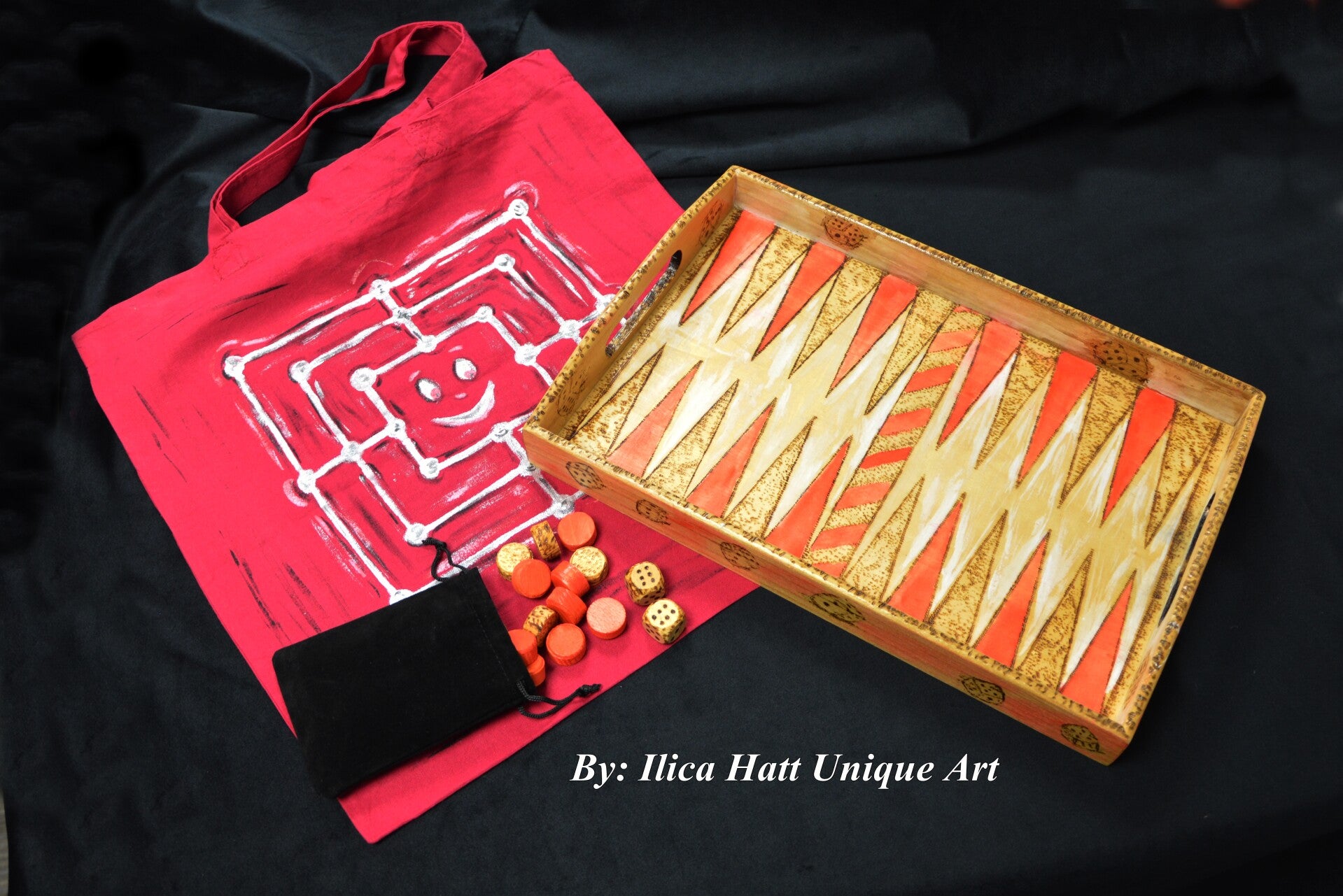 Spiel Set - Backgammon und Mühle