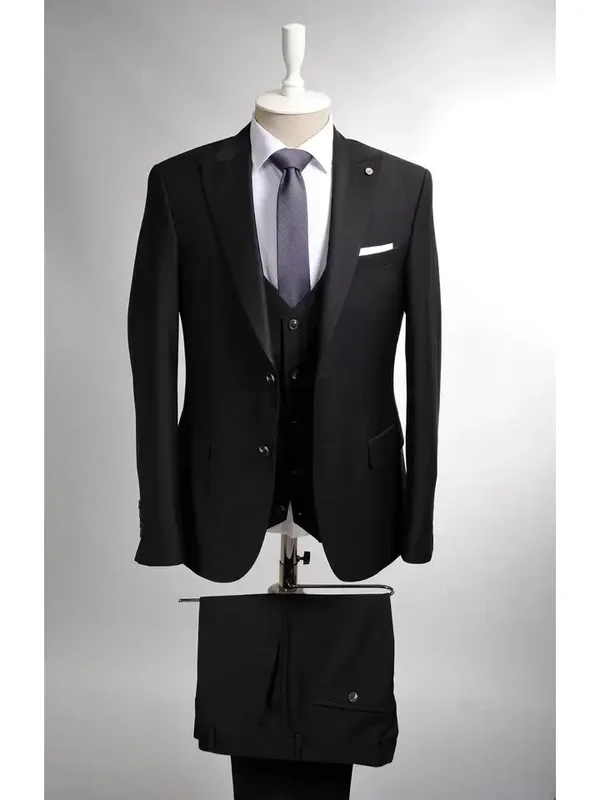costume 3 pièces slim fit pour hommes