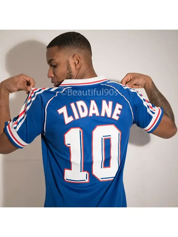 Réplique du maillot de foot France Zidane 1998