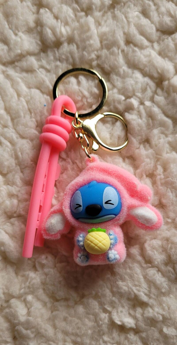 Stitch fluffy sleutelhanger
