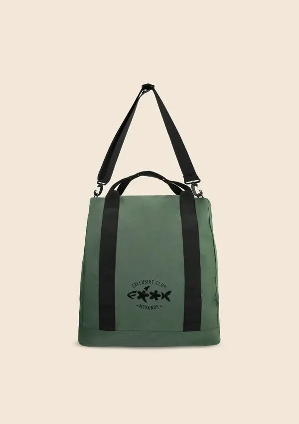 Tote Bag F**K Verde Militare