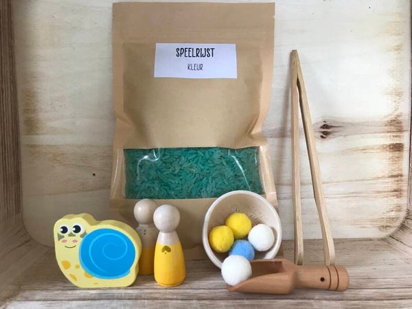 Sensorische startset met verschillende accessoires