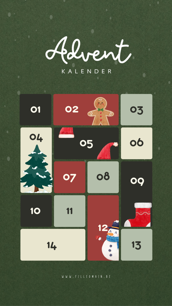 Aftelkalender - Adventkalender 14 dagen