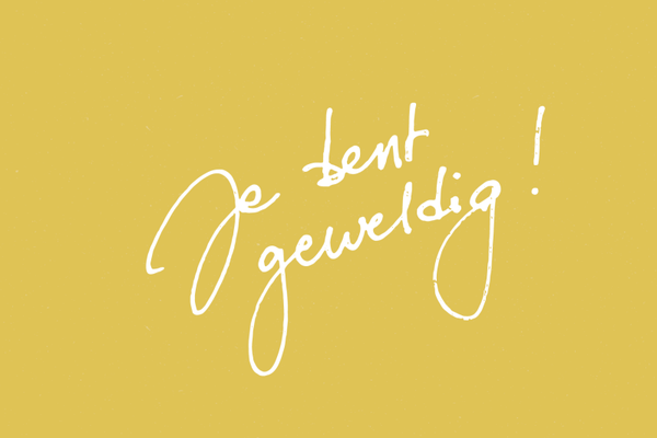 Kaart Je bent geweldig!