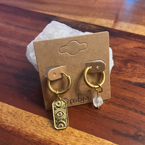 Boucles d'oreilles doré - Opalya