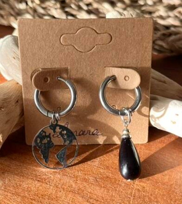 Boucles d'oreilles Upcyclé - Lunara