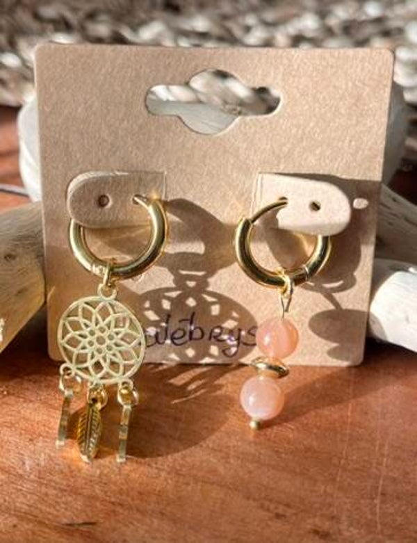 Boucles d'oreilles doré - Nébrys