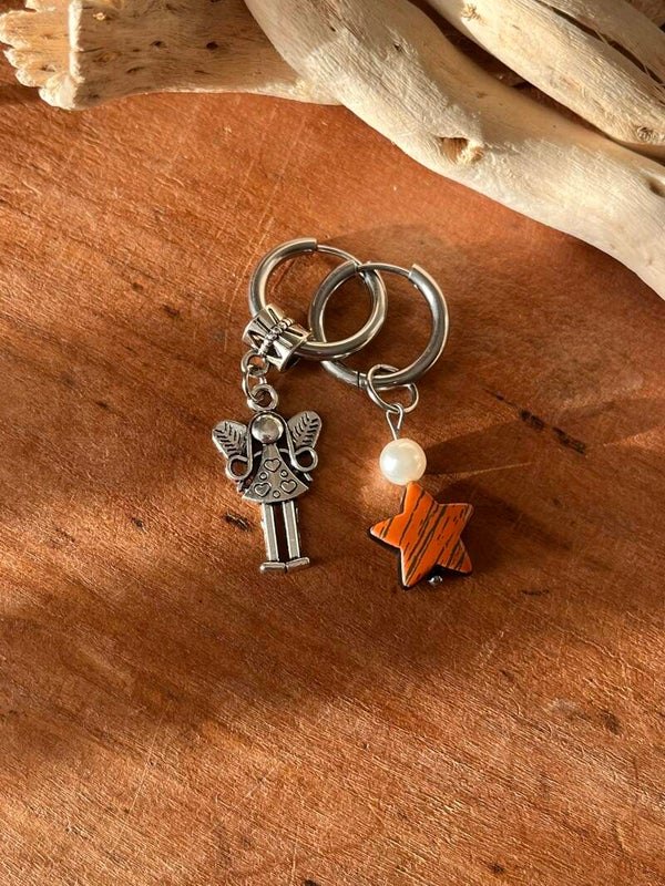 Boucles d'oreilles Upcyclé - Nébula Etoilé