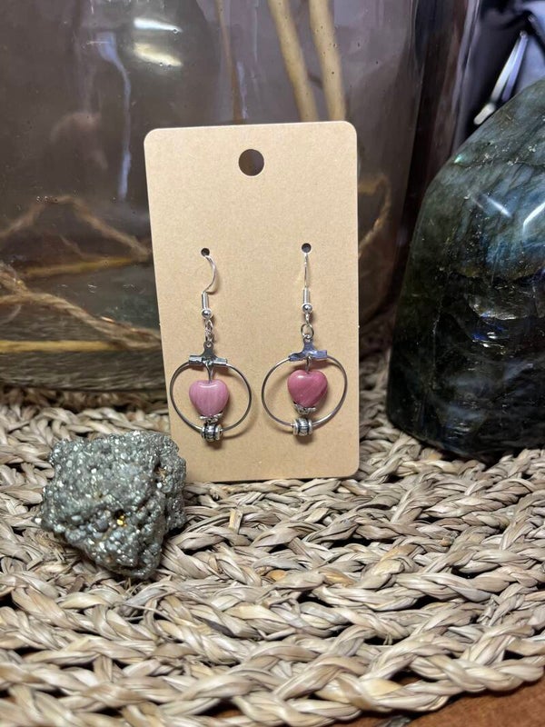 Boucles Rhodochrosite Coeur