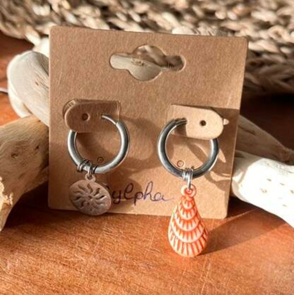 Boucles d'oreilles Upcyclé - Sylpha