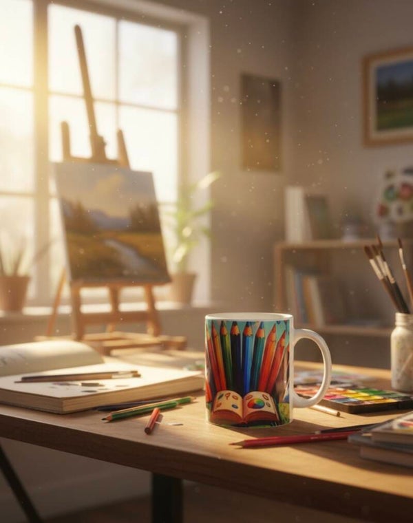 mug crayon école