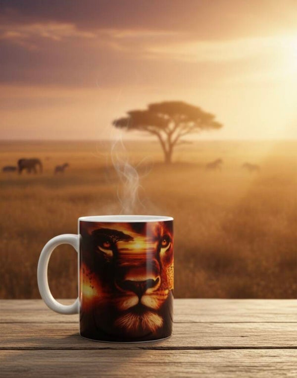 mug lion