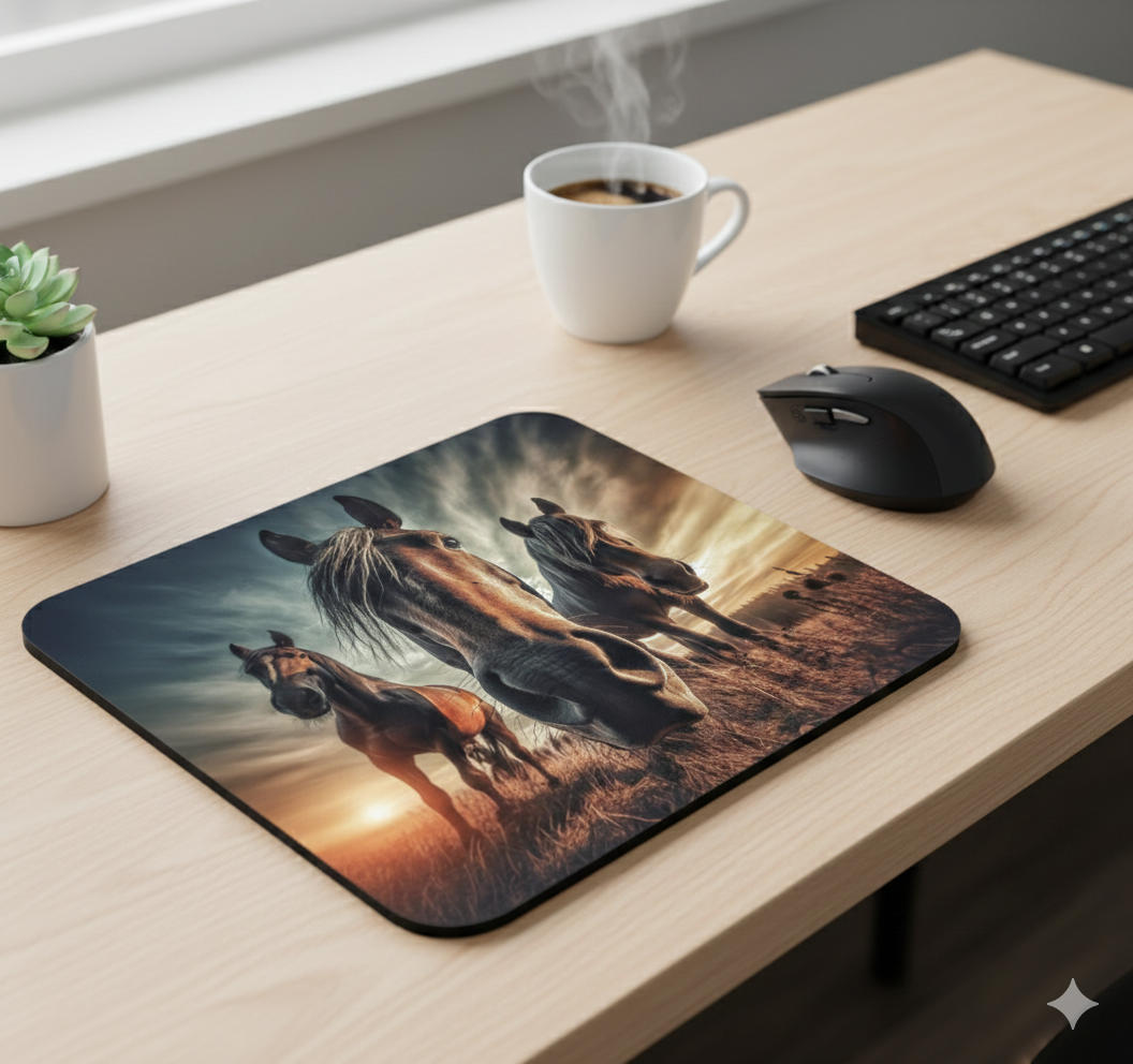 tapis de souris cheval
