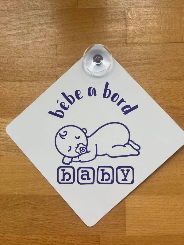 plaque  bébé à bord