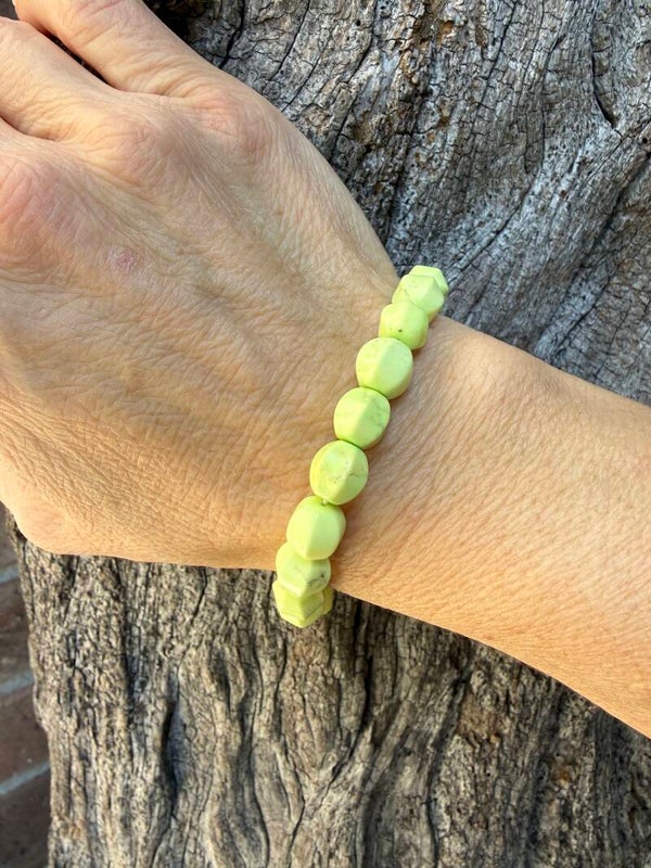 Lemon Chrysoprase Bracelet