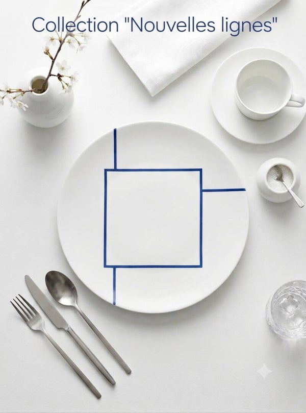 Nouvelles lignes : 2 grandes assiettes + 2 petites assiettes