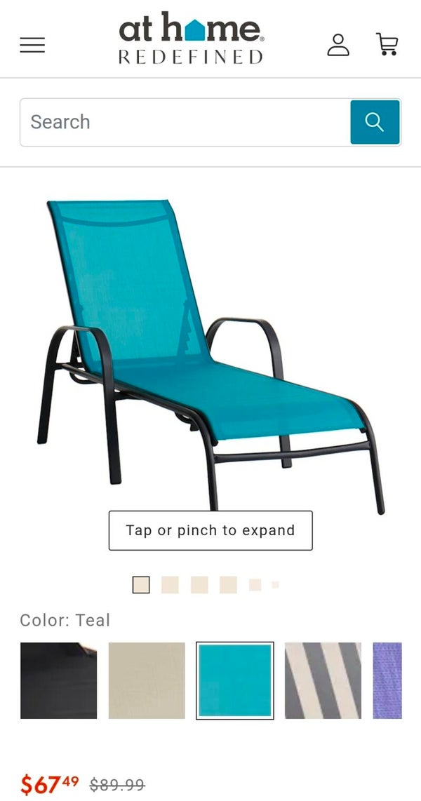 Bluish Color Chase Lounge Chair