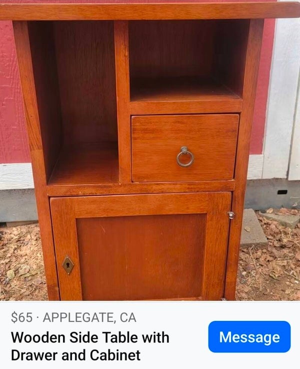 Solid Wood Side Table