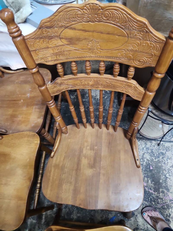 6 Wooden Designed Dinner Chairs