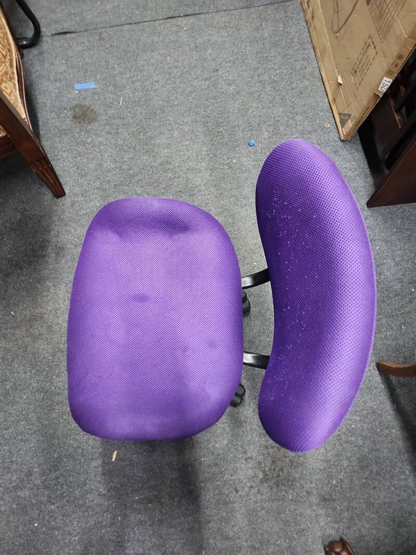 Purple Rolling Office Chair