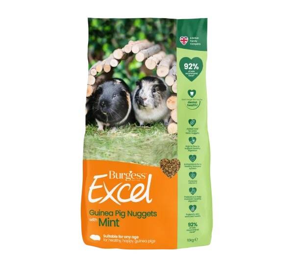 Burgess Excel Guinea Pig Nuggets with Mint 10kg