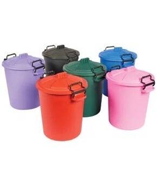 Saddlers Heavy Duty Dustbin & Lid 50L