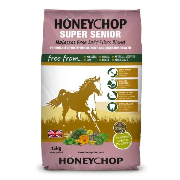 Honeychop Super Senior Molasses Free 15kg
