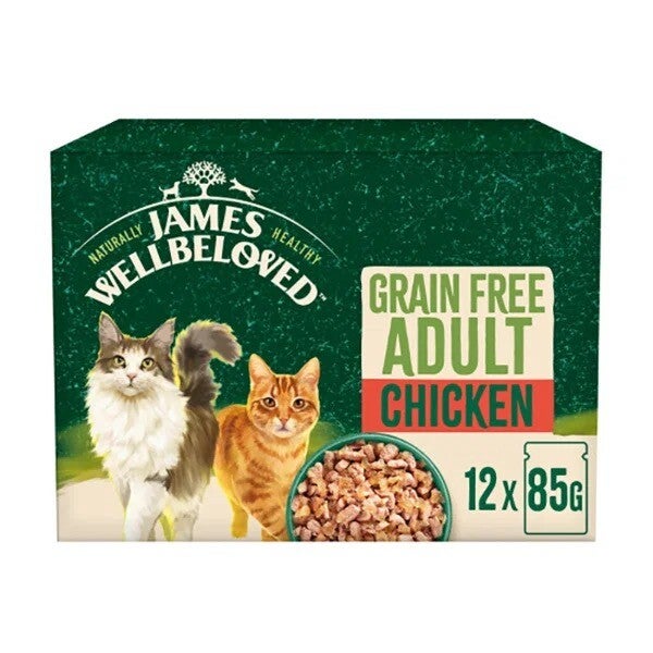 James Wellbeloved Grain Free Adult CAT 12 x 85g