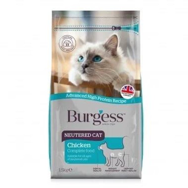 Burgess Adult Neutered Cat 1.5kg