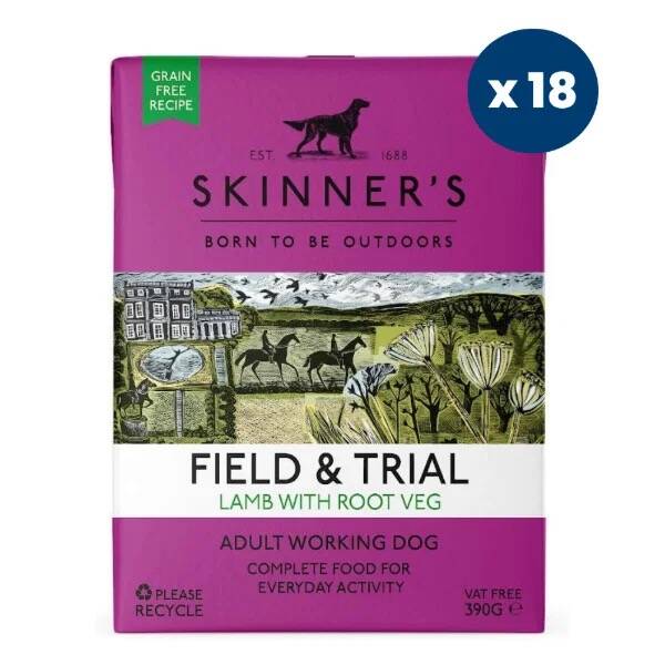 Skinner's F&T Adult Wet Lamb with Root Veg 18x390g