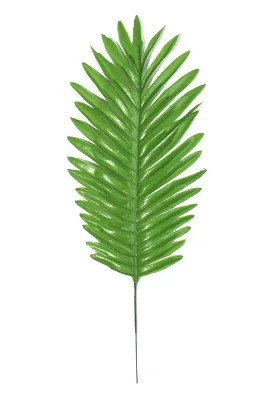 Bulk 18" Artificial Palm Leaves Plants Faux Palm Fronds Tropical Large Palm Leaves Greenery Plant Wholesale - Green - Each