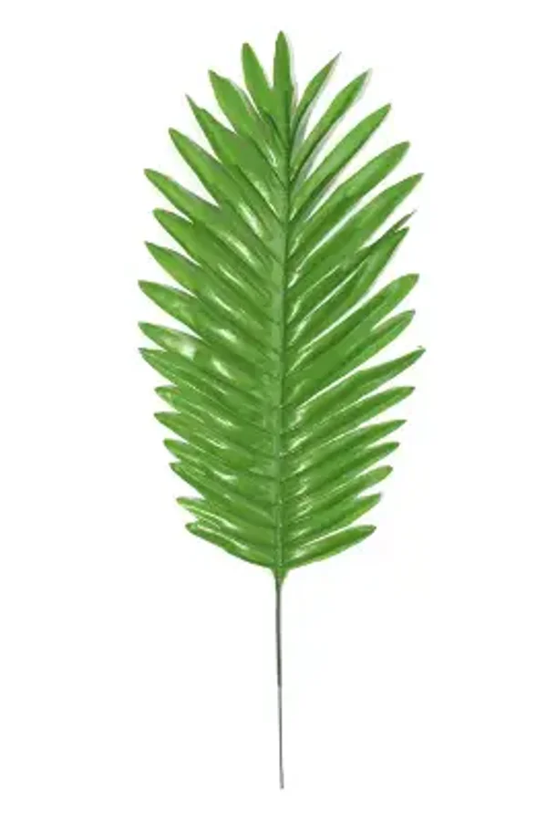 Bulk 18" Artificial Palm Leaves Plants Faux Palm Fronds Tropical Large Palm Leaves Greenery Plant Wholesale - Green - Each