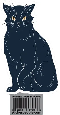 Black Cat Sticker