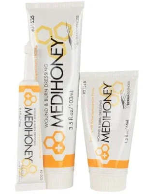 Integra MediHoney Paste Wound and Burn Dressing - .5oz Tube - Box of 10