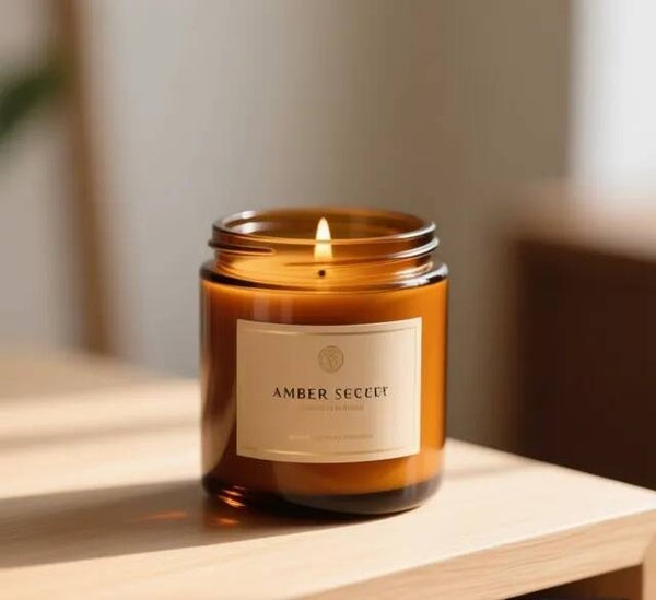 Amber Serenity – Luxe Sojawas Geurkaars