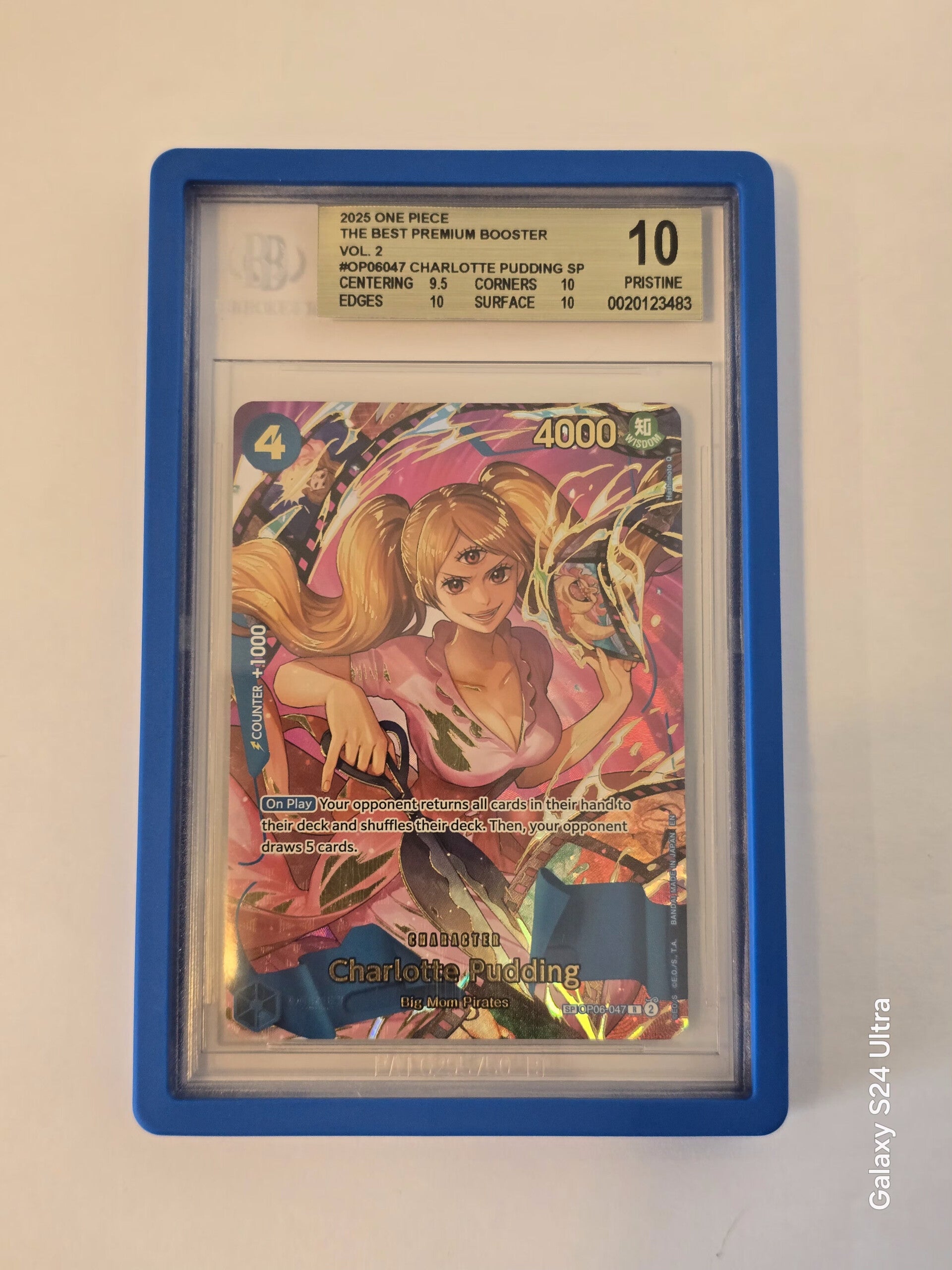 BGS 10 - 2025 One Piece PRB02-Premium Booster One Piece Card The Best Vol.2 Charlotte Pudding Special Alternate Art - OP06-047